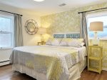 Bright and welcoming king bedroom to start your day in a happy way